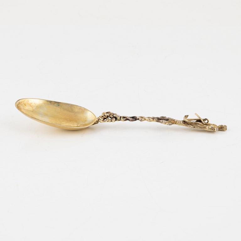 A Silver-Gilt Spoon, possibly Holland, 19th Century.