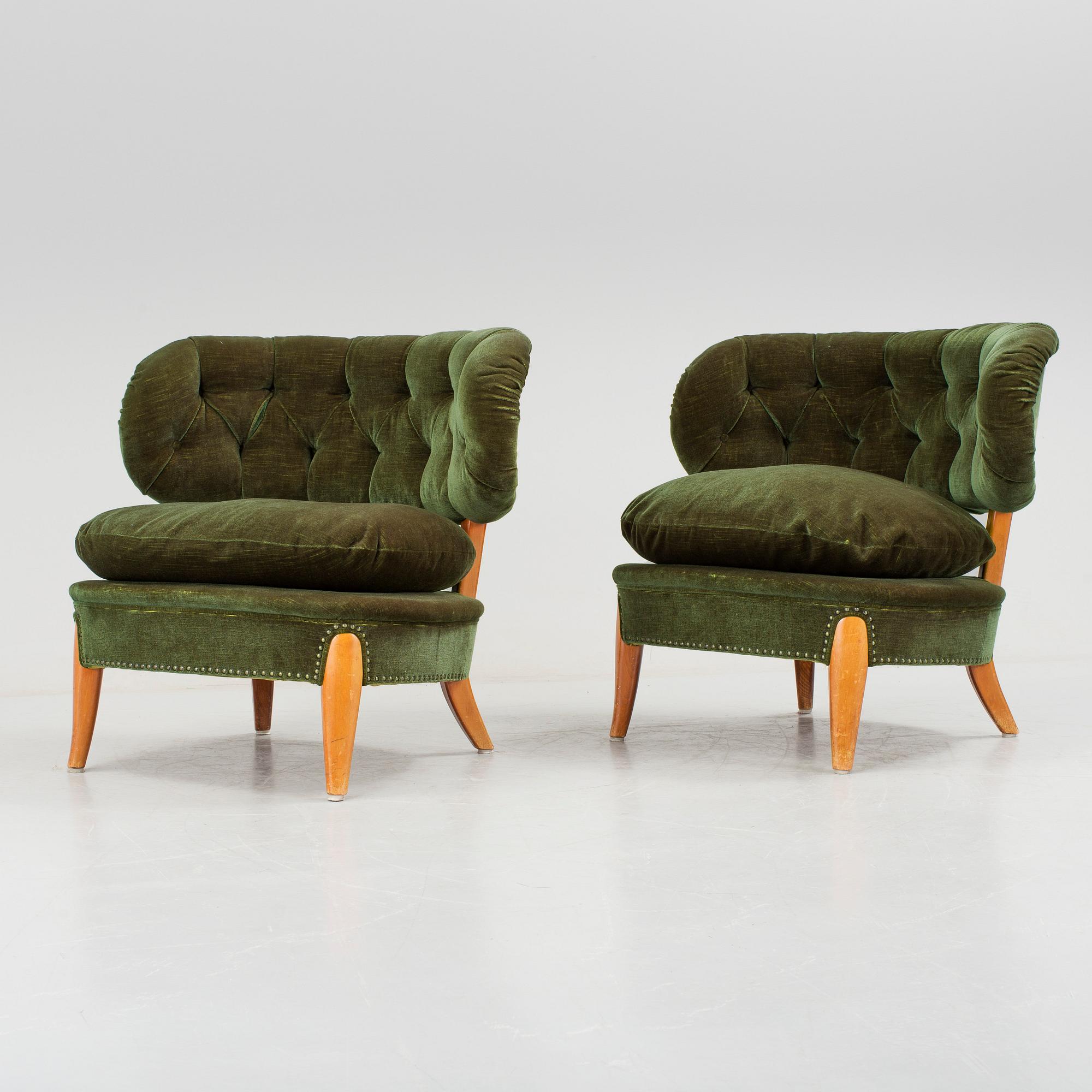 Otto Schulz, OTTO SCHULTZ, fåtöljer, ett par, Jio-möbler, Jönköping.