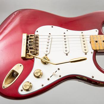 A 1980-81 Fender Stratocaster "Strat" electric guitar.