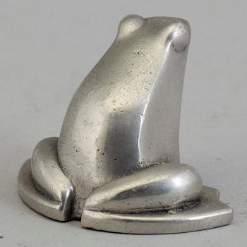 GUNNAR CYRÈN, skulptur av tenn, 1980-/90-tal.