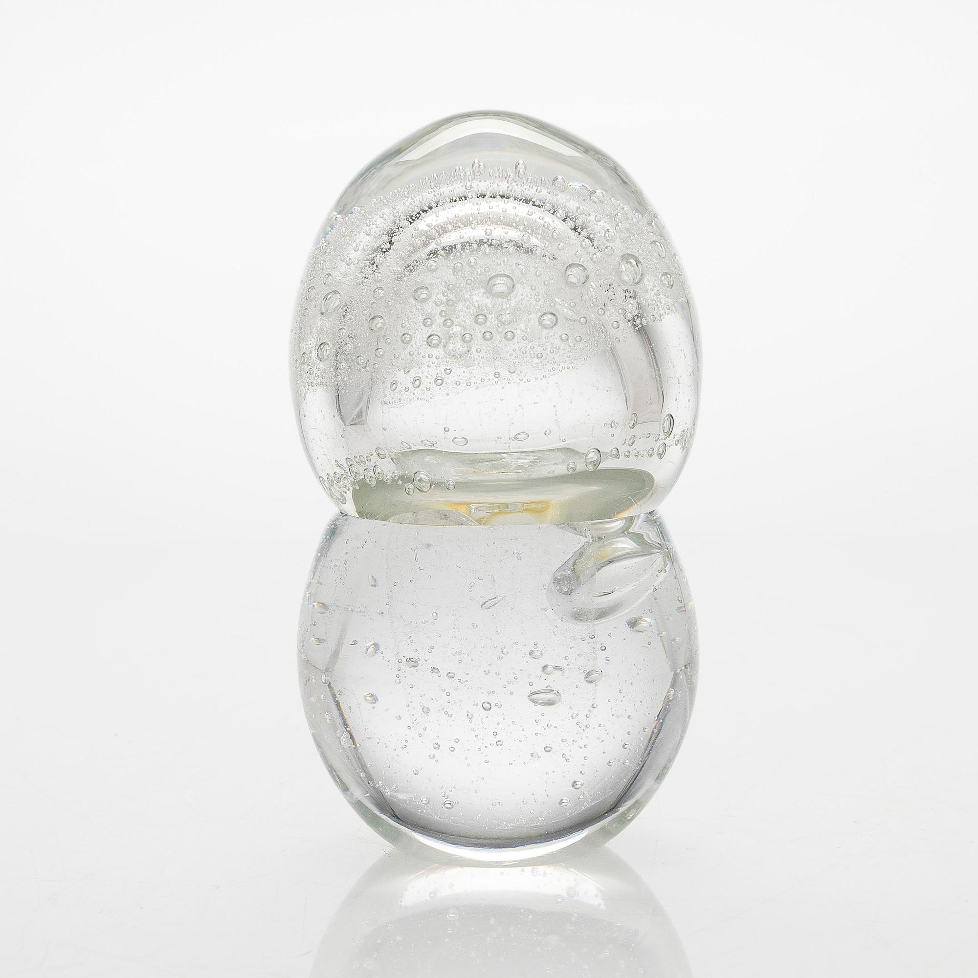 Tiina Nordström, konstglas, signerad Tiina Nordström, Iittala 1992.