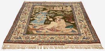 An Isfahan rug, Central Persia, c. 162 x 104 cm.