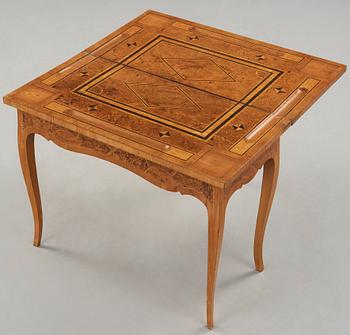 A Swedish Rococo games table.