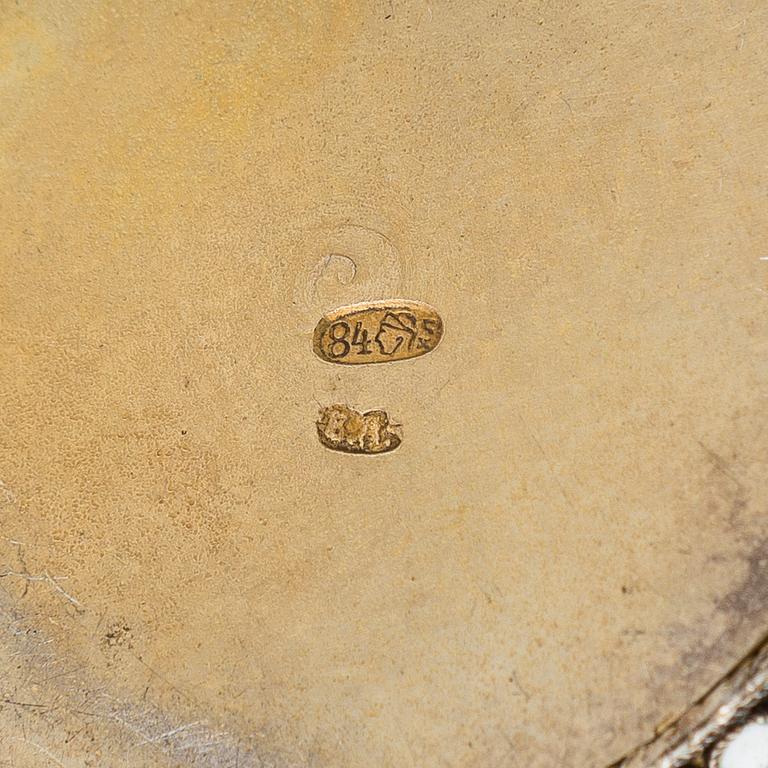 Bägare, cloisonné-emalj och silver, S:t Petersburg, Ryssland sekelskiftet 1800/1900.