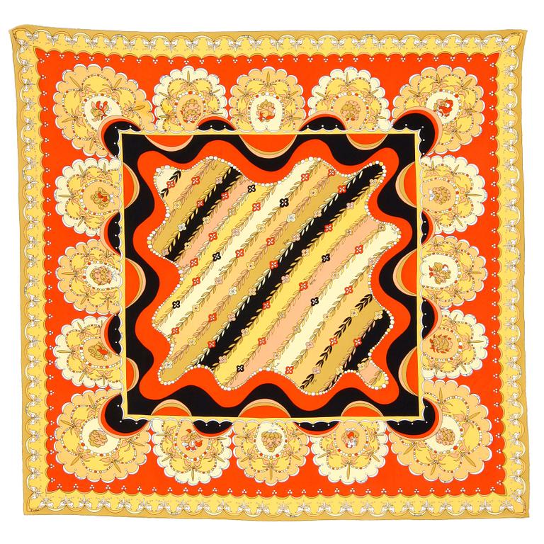 EMILIO PUCCI, a silk scarf.