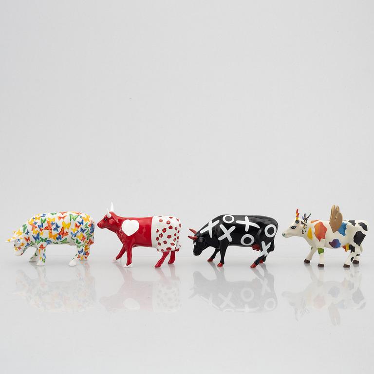 Figurines, 4 pcs, "Cow Parade", 2003-06.