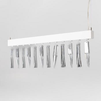 Lena Bergström, taklampa, "Prismi", Orrefors & Zero, 2007.