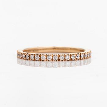 Bulgari, sormus, puoliallianssi, 18K kultaa ja timantteja.