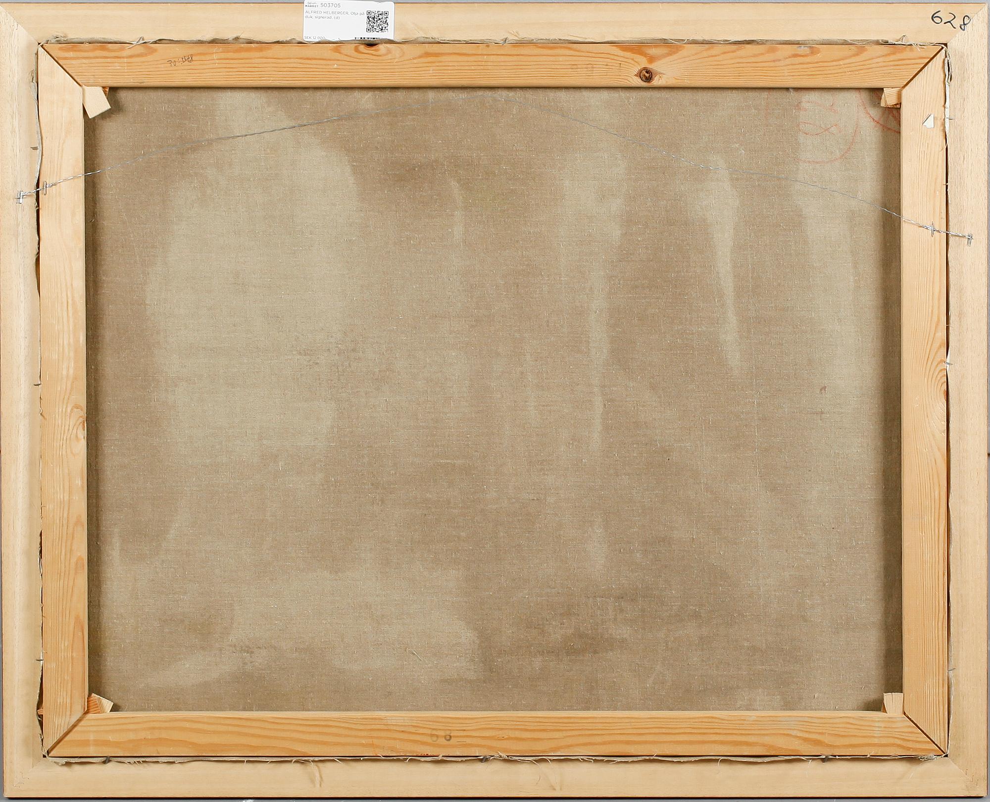 ALFRED HELBERGER, olja på duk, signerad.