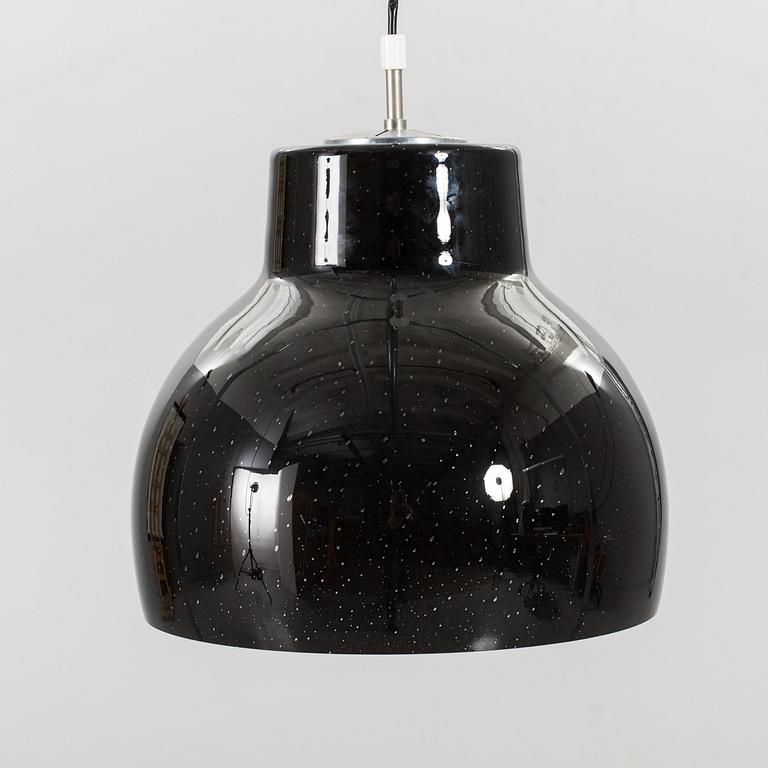 A 1960's glass ceilinglamp.