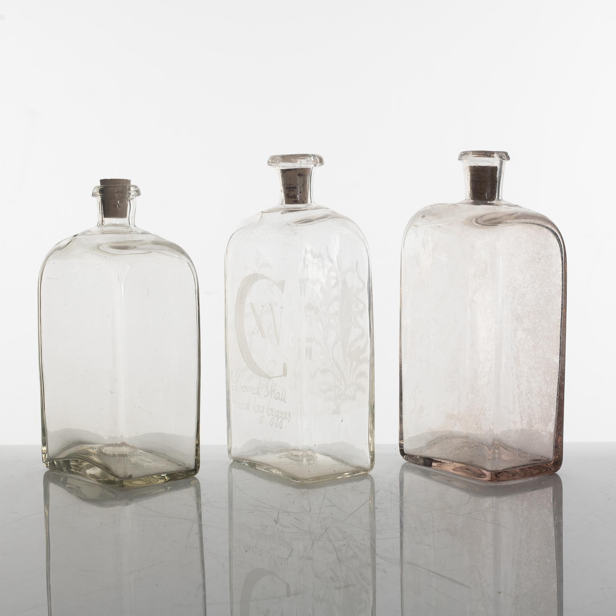 Flaskschatull, 1800-tal.