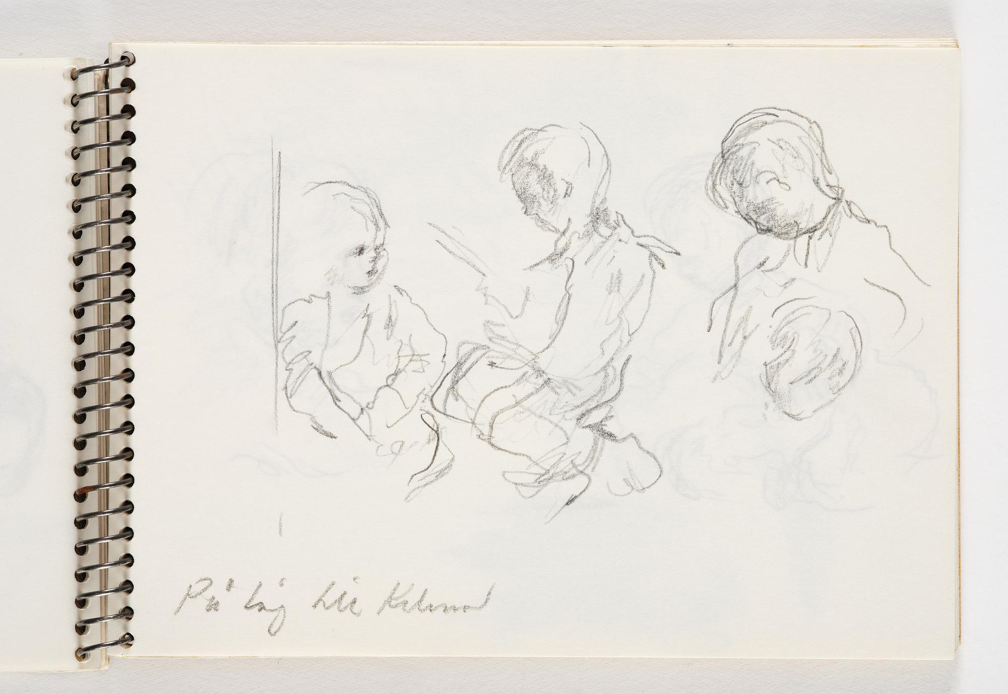 Lotte Laserstein, 4 skissböcker med blyertsteckningar.