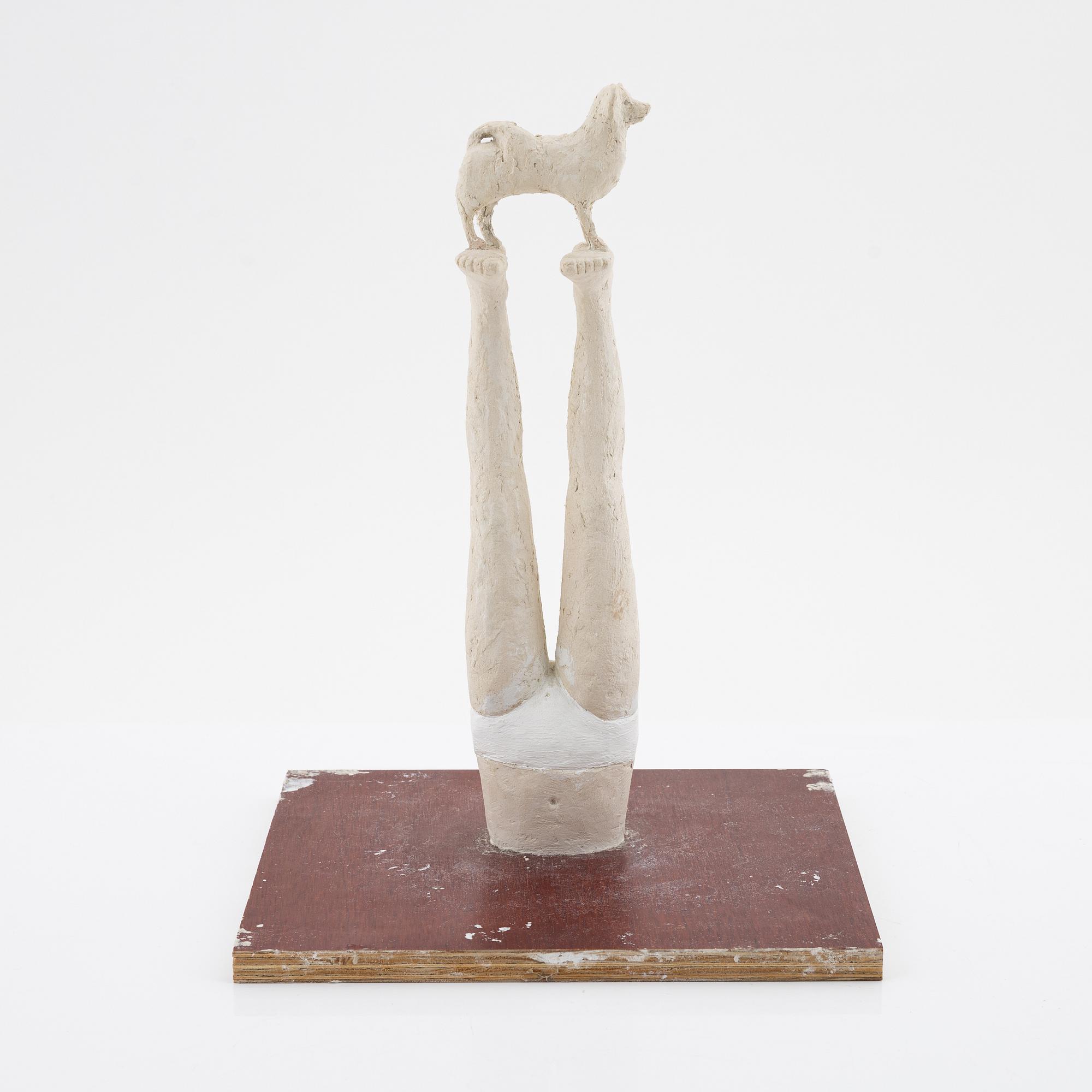 Linnéa Jörpeland, a plaster sculpture, signed and dated -99.