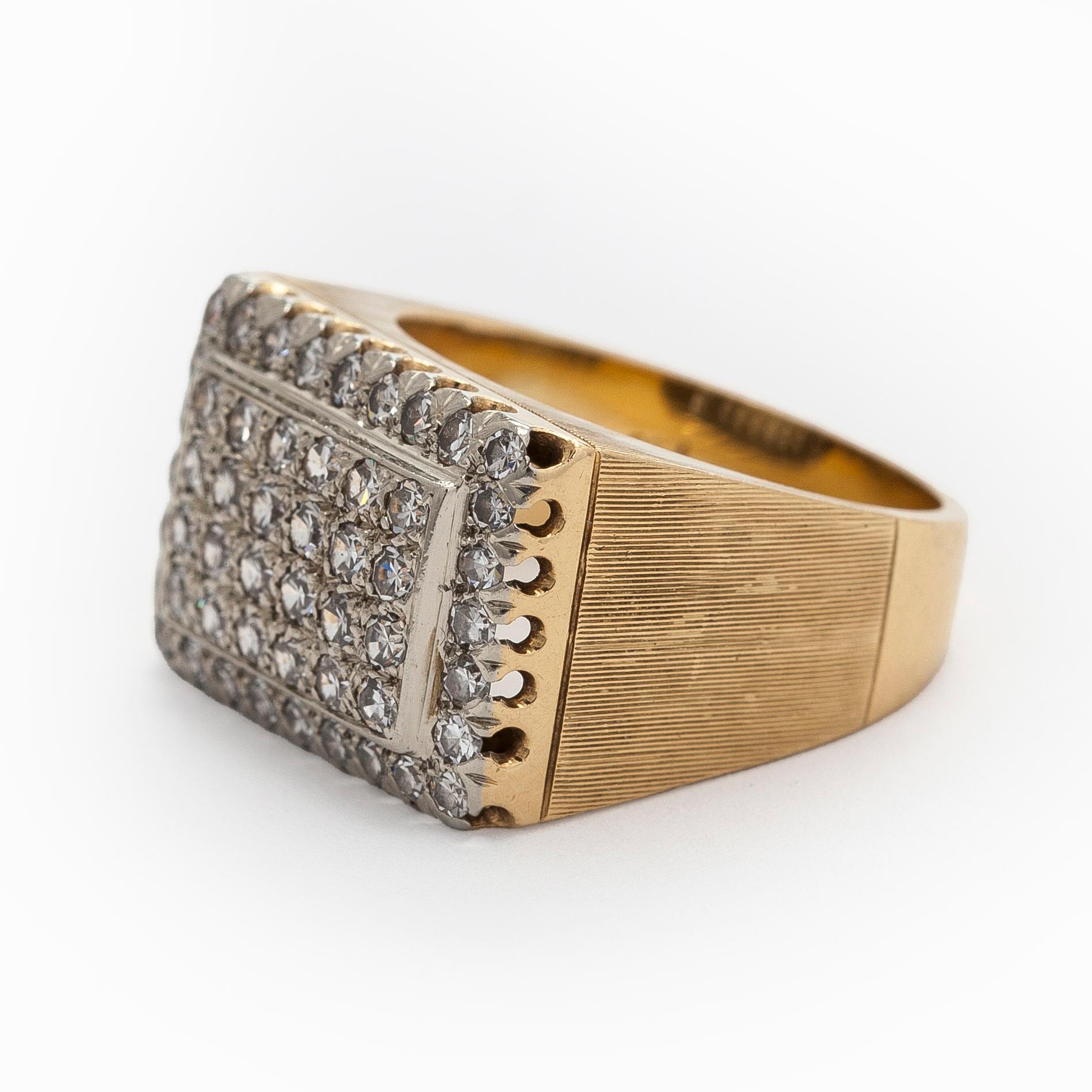 Ring, 18K guld och diamanter.