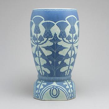 JOSEF EKBERG, a 'Sgrafitto' stoneware vase from Gustafsberg, signed and dated 1917.