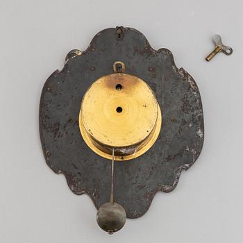 Wall clock, 18th century and later.
