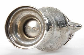 SOCKERRUSKOR, 2 st, silver, 1800-tal.