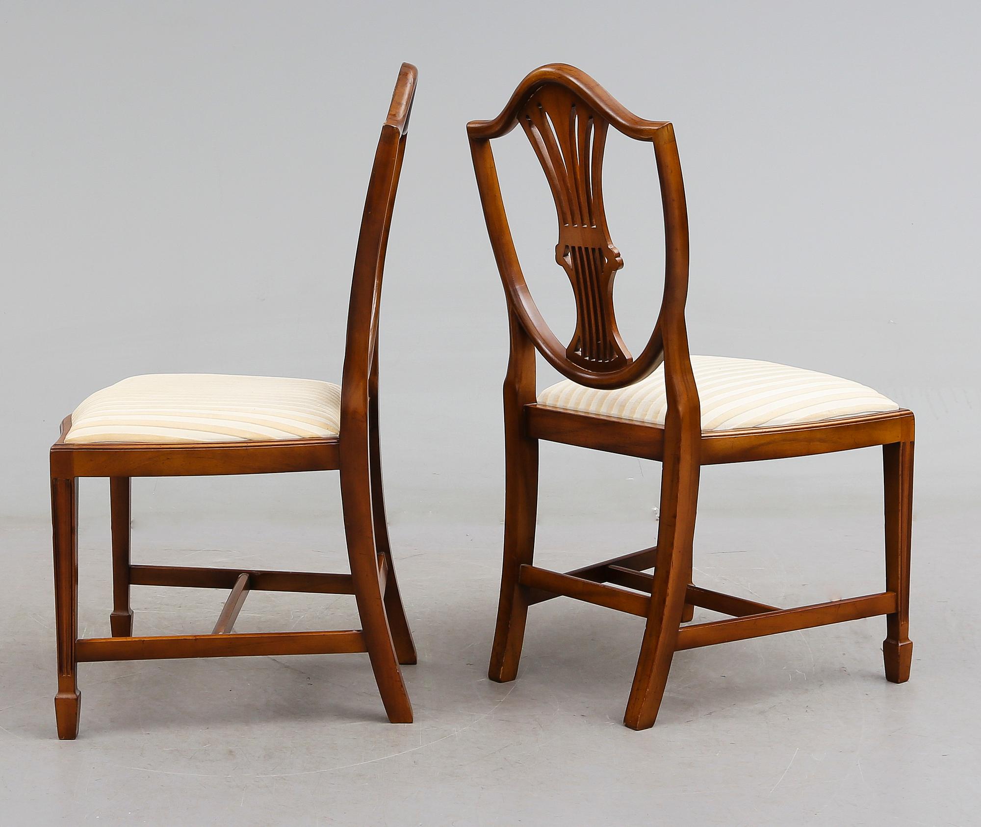 STOLAR, 10 st, G.T. Rackstraw, England, 1900-talets andra hälft.