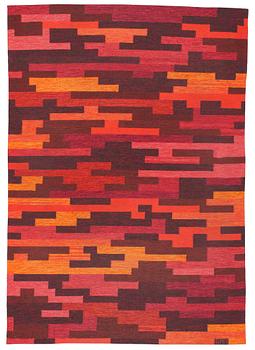 580. CARPET. Flatweave. 240 x 170 cm. Signed GB.J.