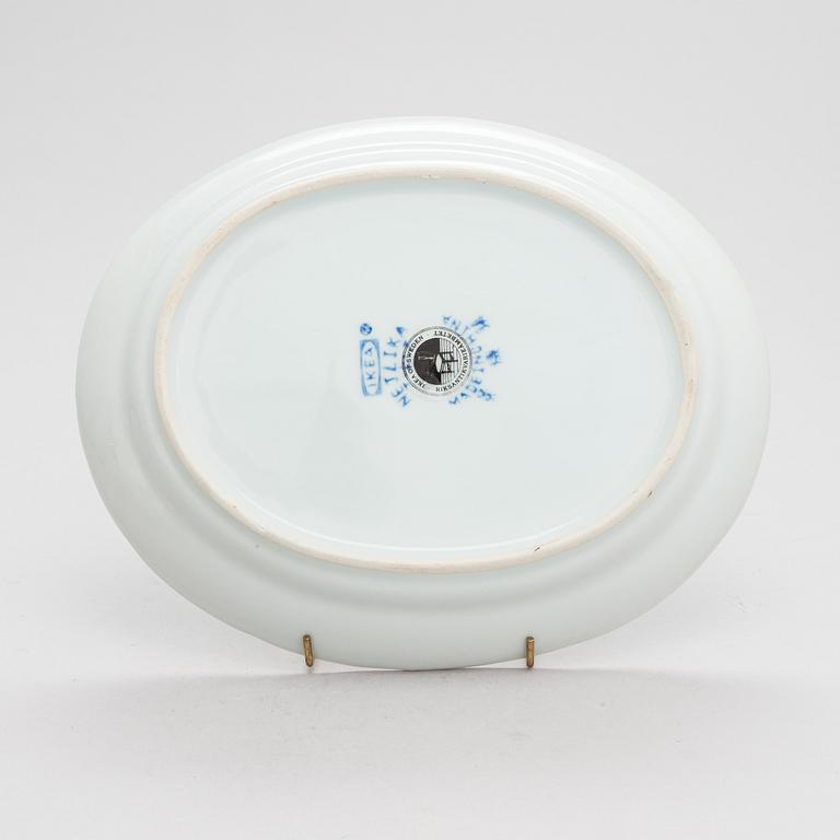 A 12-piece porcelain tableware, 'Nejlika', IKEA, from IKEA's 18th Century series from 1990's.