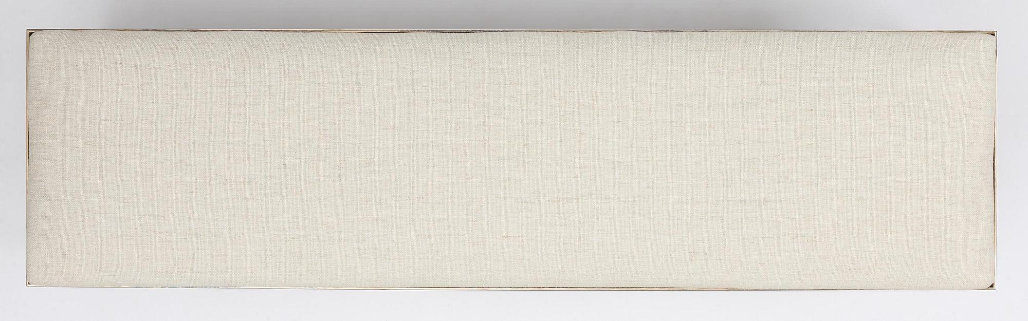 Torkov, a silver-plated metal bench, Illums Bolighus, Denmark, 1930s.