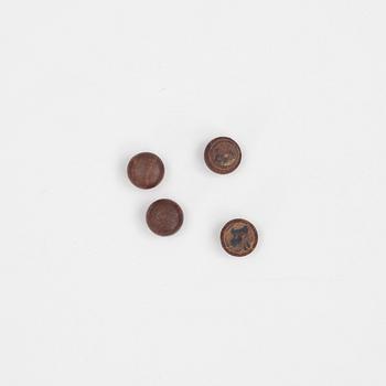 Erik Buch, stolar, 4 st, modell 49, Odense möbelsnickeri, Danmark, 1950/60-tal.