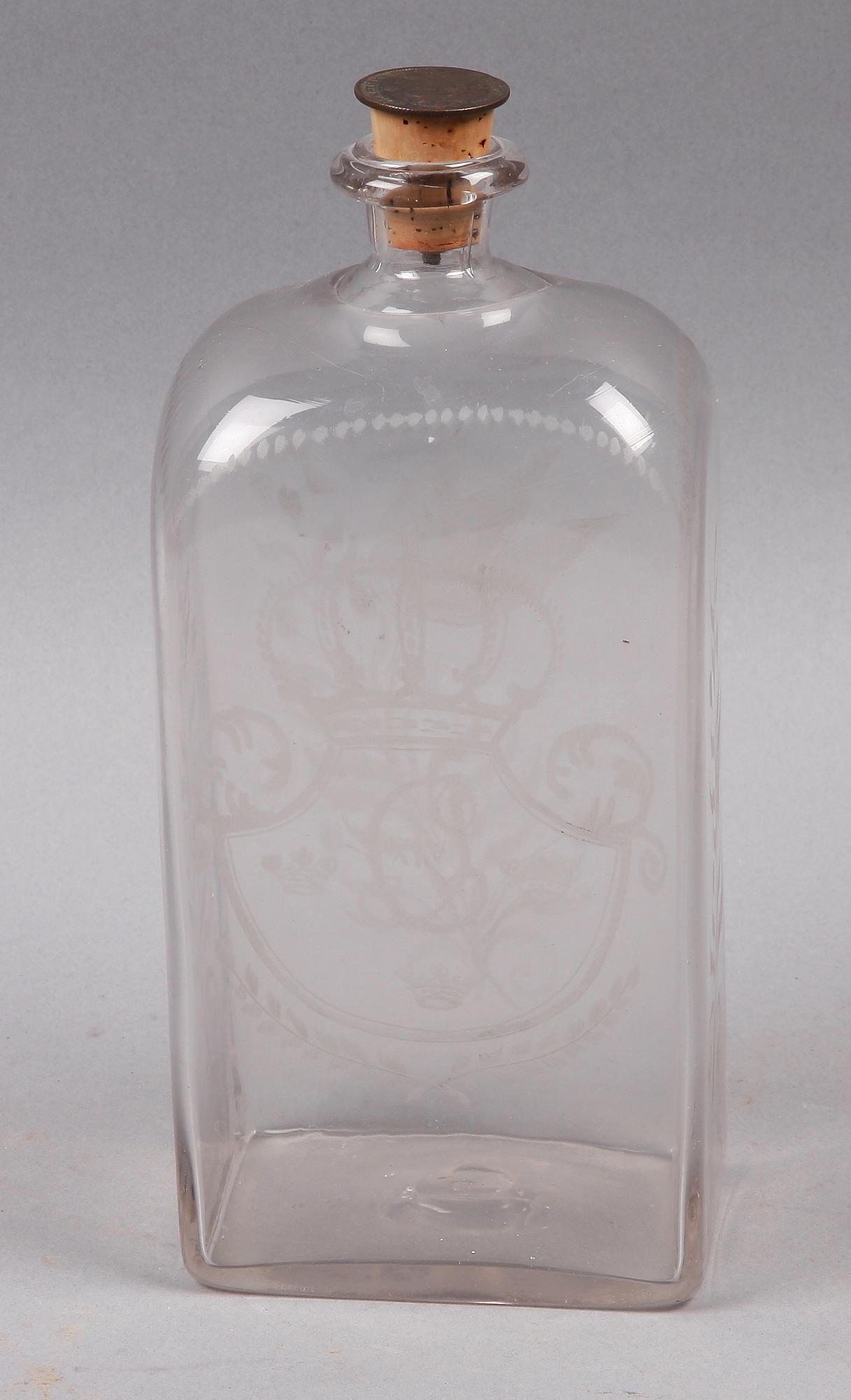 FLASKA, glas. 1800-talets första hälft.