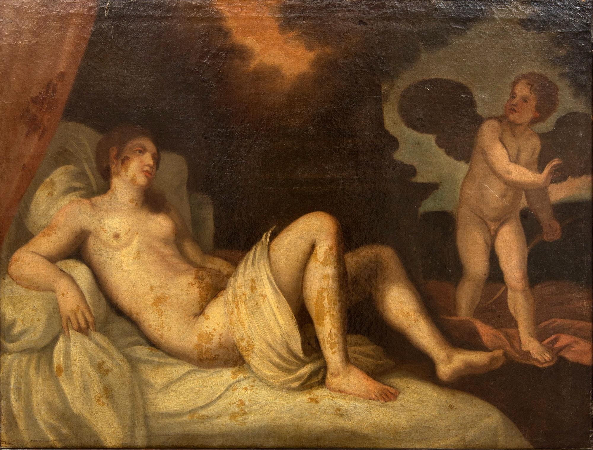 Tizian, copy after 18th century oil on canvas.