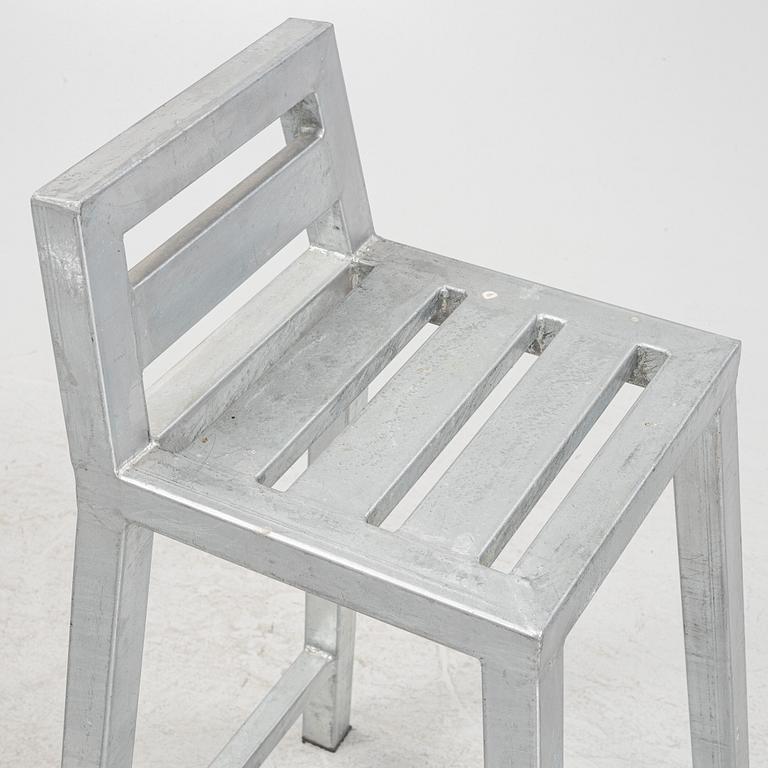 6 galvanized barstools by A2 living.