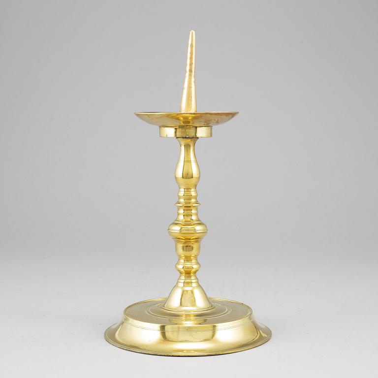 LJUSSTAKE, brons, 1600-tal.