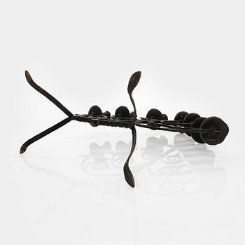 A late 1920s wrought iron candelabrum.