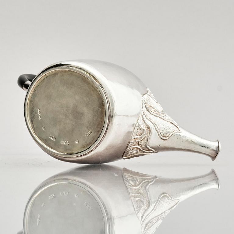 Olle Ohlsson, tekanna, sterling silver, Stockholm 1980.