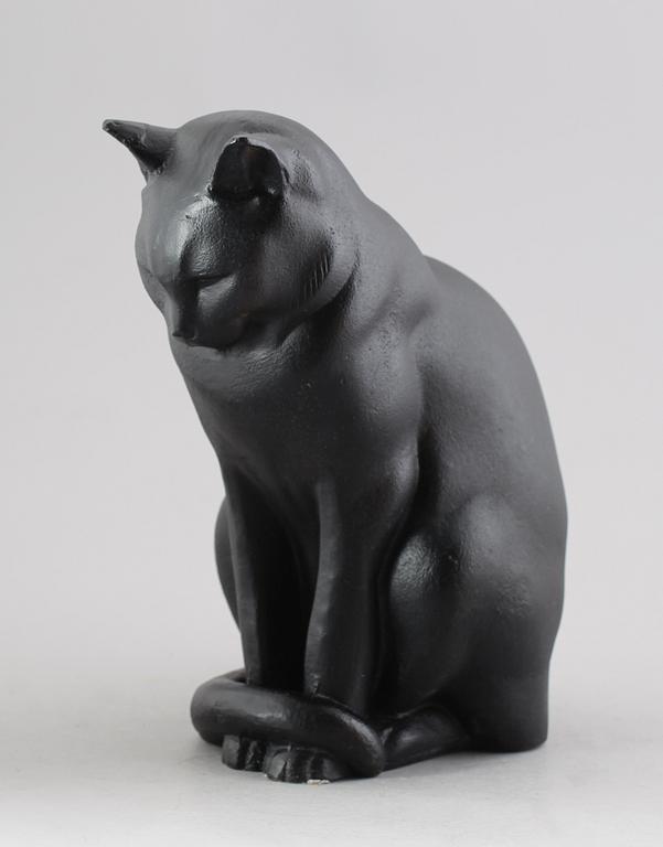 SKULPTUR, gjutjärn, "Jönssons katt", Anders Jönsson, Firma Svenskt Tenn, formgiven 1915.