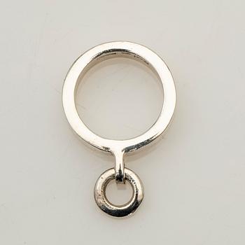 Efva Attling, halsband, ring, ett par örhängen, "Ring Chain", sterling silver.