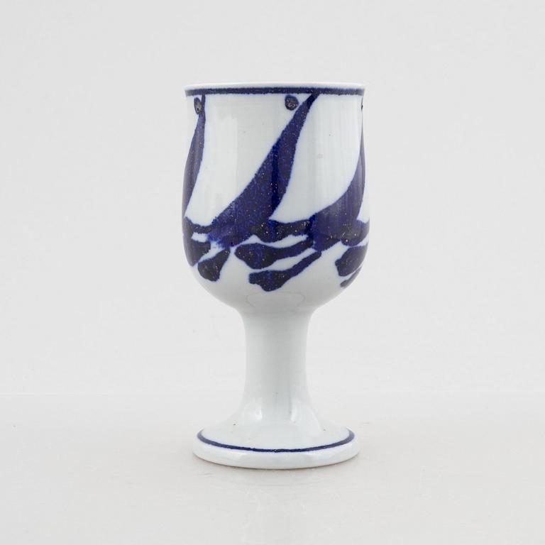 Lisa Larson, bägare/vas, stengods, Gustavsbergs Studio.