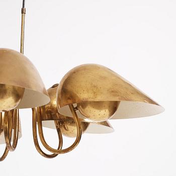 Carl-Axel Acking, a rare ceiling lamp model "1164", Bröderna Malmströms Metallvarufabrik, Malmö, 1940-50s.