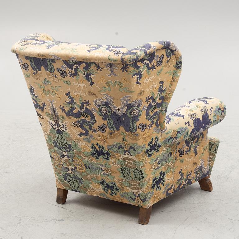 Armchair, Swedish modern, mid-20th century.