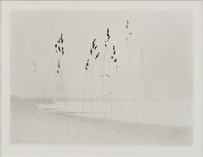 GUNNAR NORRMAN, a pencil drawing, signed and dated 1973. - Bukowskis
