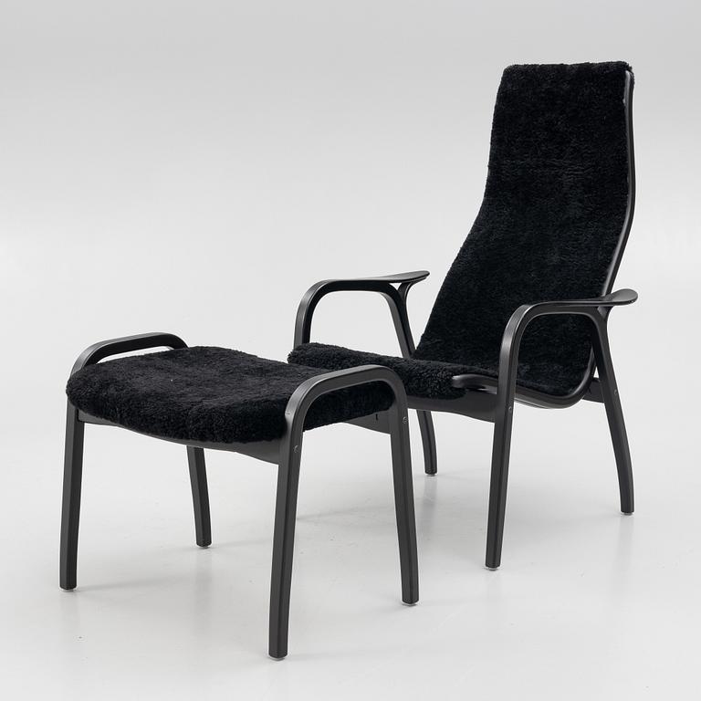 Yngve Ekström, a 'Lamino' easy chair with footstool, Swedese, 2018.