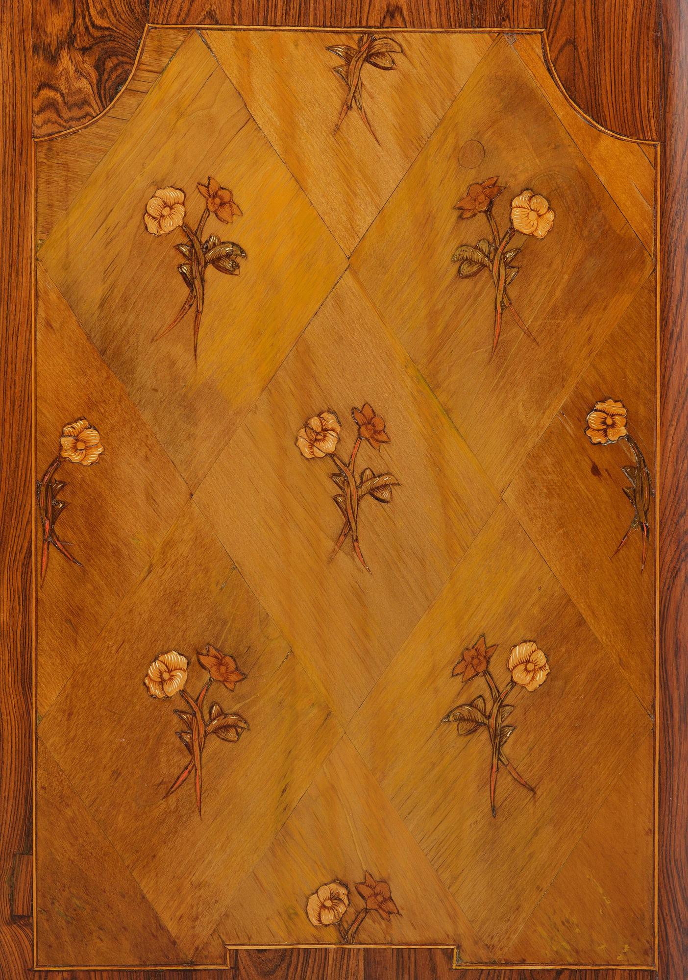 A Gustavian marquetry commode by J. Hultsten (master in Stockholm 1773-94).