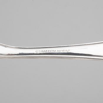 FISKBESTICK, 24 delar, nysilver, 1900-talets första hälft.