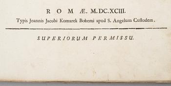 A BOOK, Andrea Pozzo: Prospettiva de pittori e architetti, Roma 1693.