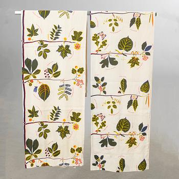Josef Frank, curtains, a pair, "US Tree", Svenskt Tenn Company.