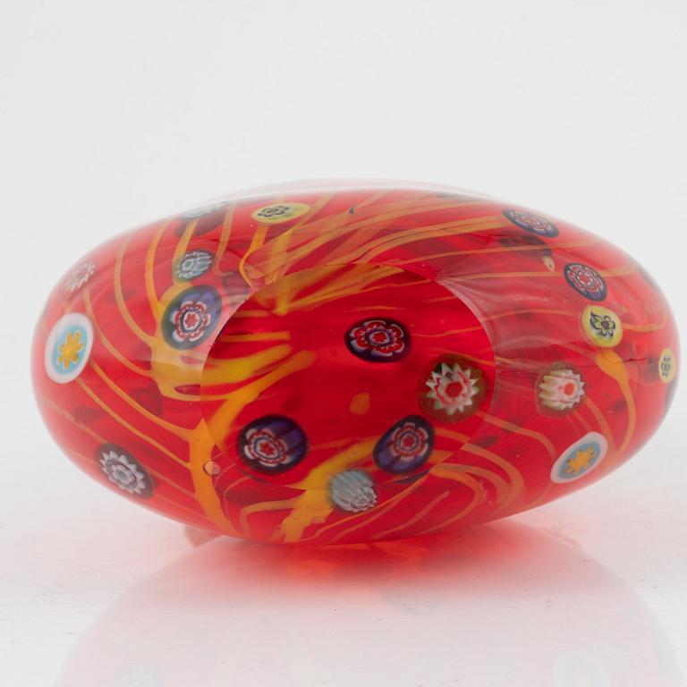 Vase, glass, probably Murano, Italy.