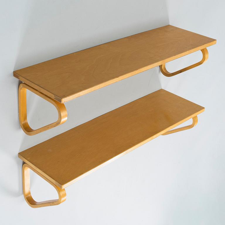 Alvar Aalto, two 1930/1940's shelves for O.Y. Huonekalu- ja Rakennustyötehdas A.B.