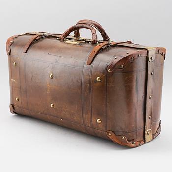 VÄSKA, läder, GB, Lyon, Paris, 1900-talets första hälft.
