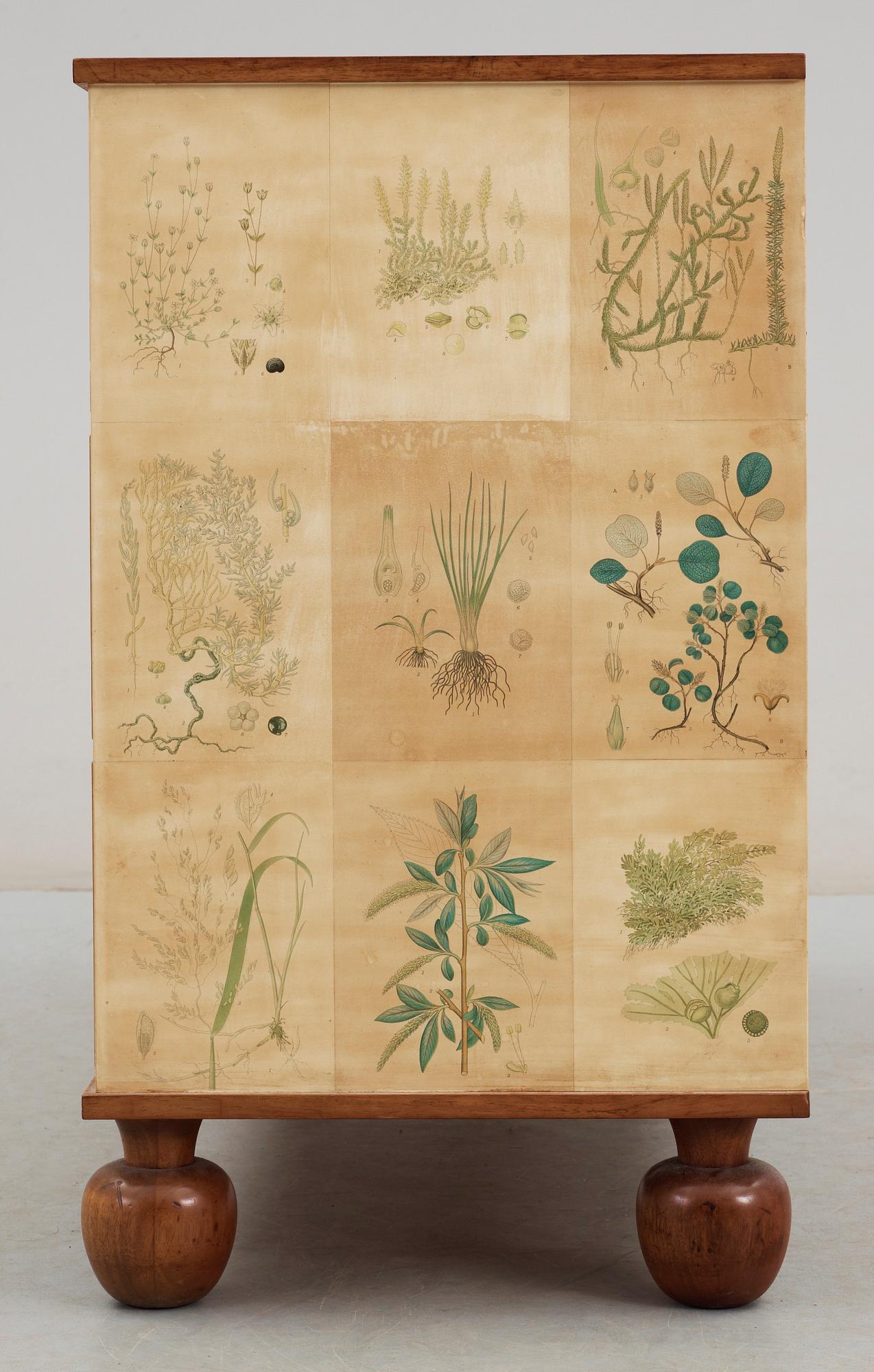 A Josef Frank 'Flora' chest of drawers by Svenskt Tenn, 1948.