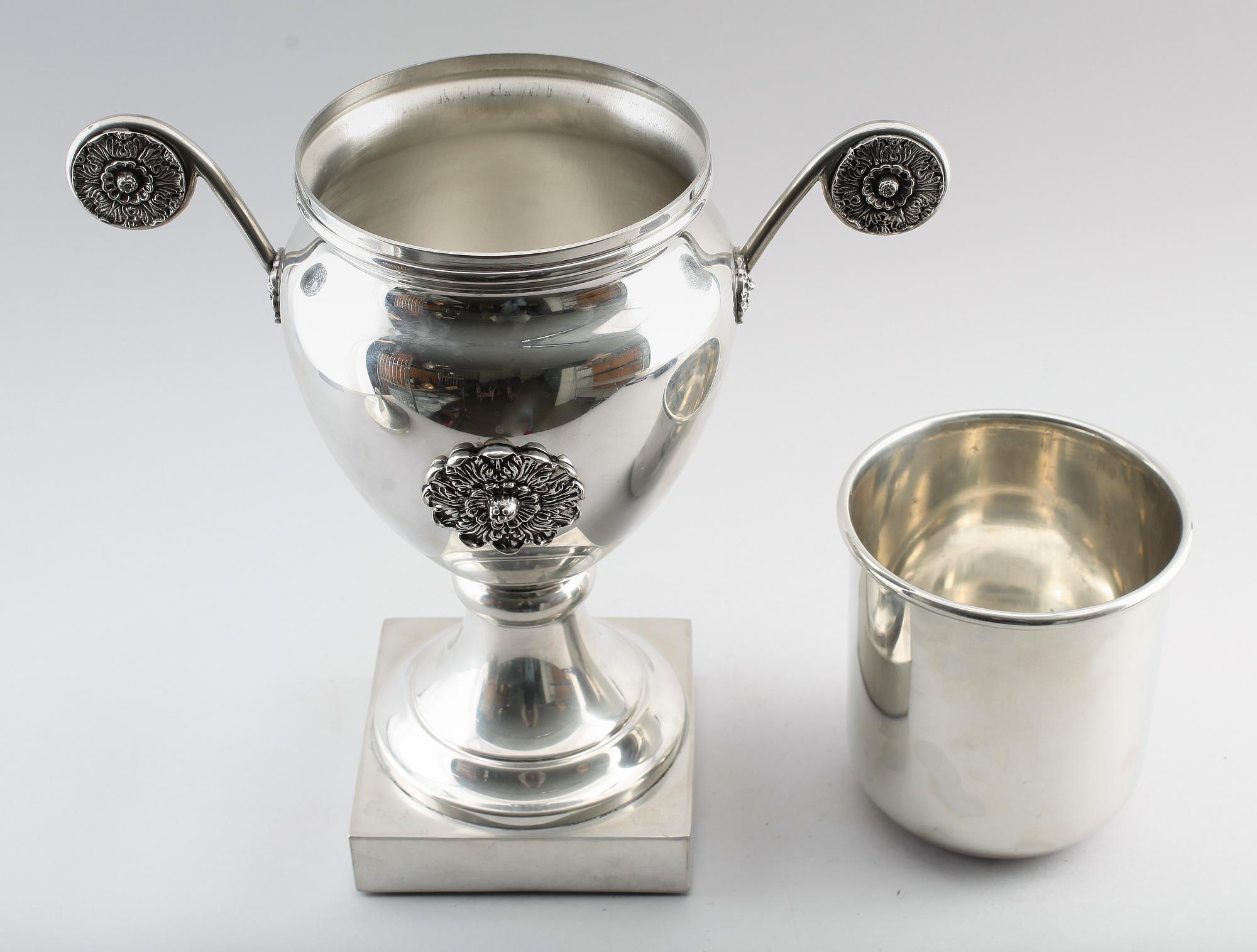 CHAMPAGNEKYLARE, nysilver, Giovanni Patrini, 1900-talets andra hälft.