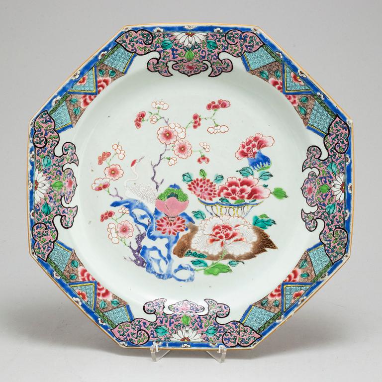 PRAKTFAT, kompaniporslin. Qingdynastin, Qianlong (1736-95).