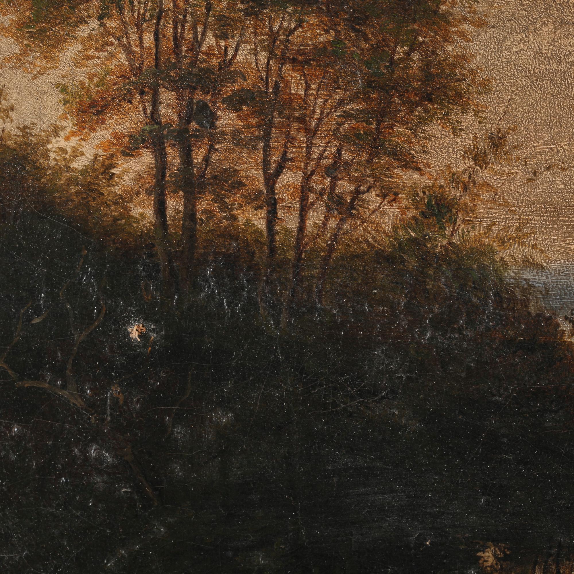 OKÄND KONSTÄR, olja på duk, 1800-tal.